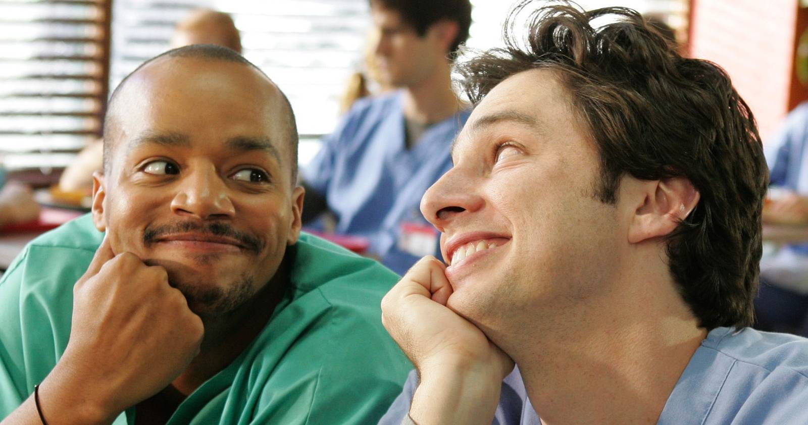 in dieser folge von scrubs treffen sich jd und turk wieder, während elliot für rätselhafte momente sorgt. erleben sie spannende begegnungen und überraschende wendungen.